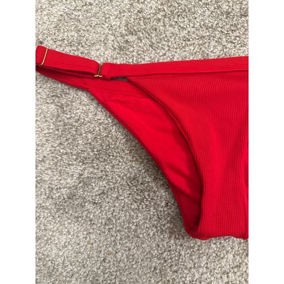 Revolve Beach Bunny Rib Tide Skimpy Bottom in Red, M - Picture 6 of 10